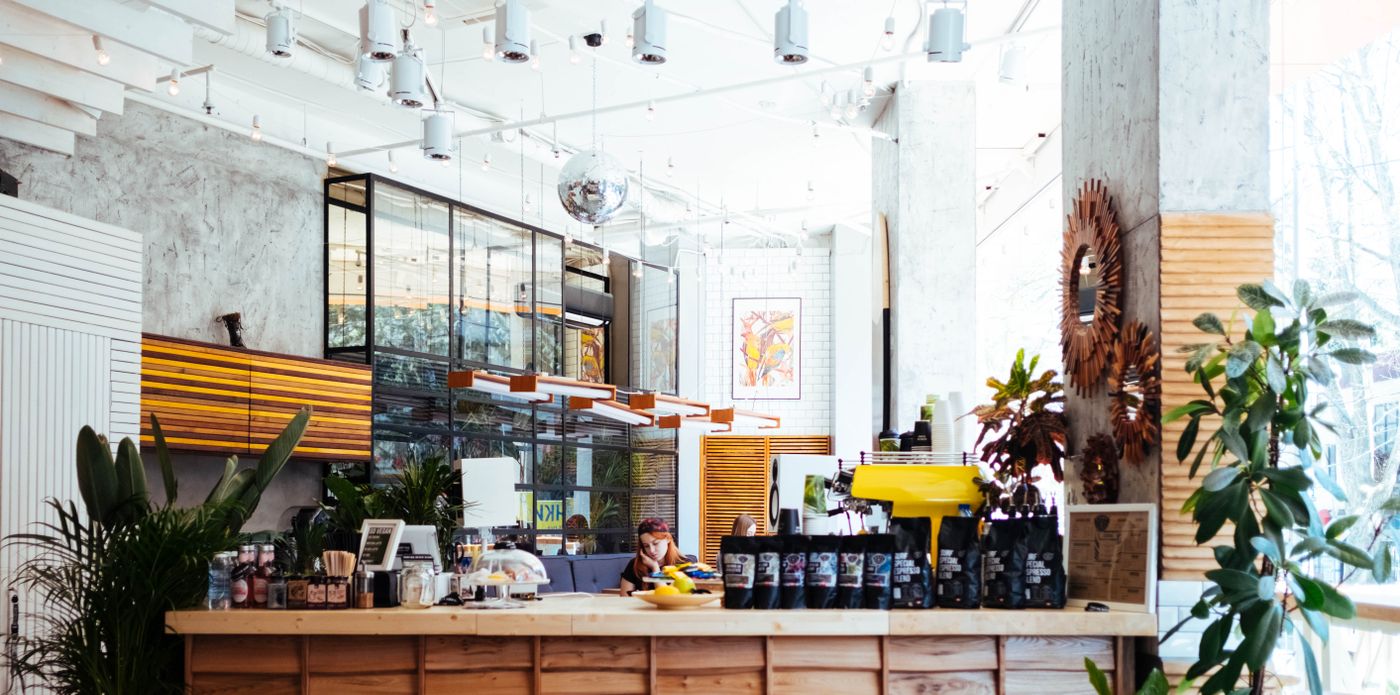 Interior of a neighbourhood kopitiam